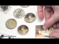 How to Prepare Images in Pendants for Resin Using Mod Podge