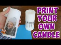 transfer a photo to a candle