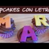 Cupcakes de chocolate con letras personalizadas :: Fondant cupcakes :: Recetas