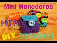 Mini Monederos: TEJIDO A CROCHET !! HTM !!! HAZLO TU MISM@ !!!! Coin Purse