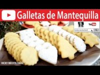GALLETAS DE MANTEQUILLA | Vicky Receta Facil