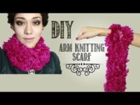 -DIY- Teje una bufanda con tus brazos! / 30 min arm knitting scarf