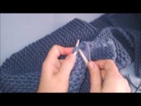 BUFANDA FÁCIL EN 30 MIN! Cómo tejer Bufanda con dos agujas para principiantes