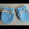Como tejer a crochet manoplas para bebes-Unisex