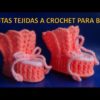 Botitas o zapatitos tejidos a crochet para bebe paso a paso