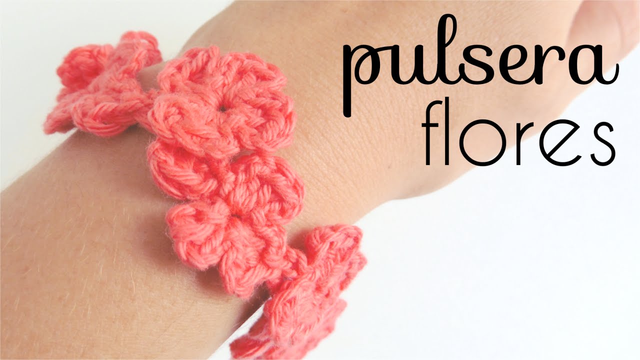 Como hacer pulseras de flores