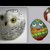 Art Lesson: How to Paint Owls on Rock