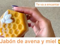 Como hacer jabón de avena y miel con glicerina 🍯🧼😊